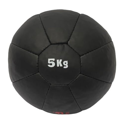 Fitness Weighted Medicine Exercise Ball for Yoga, Pilates, Strength Training & Physical Therapy Durable Muscle Driver Sport Gym Anti-Slip Tough Grip - size: 5 kg