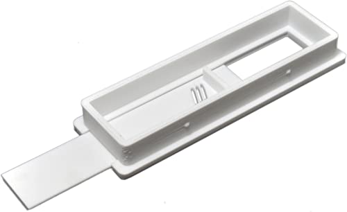 Aquameta Aquarium Feed Hole Cover for Fluval Flex 15 Gallon/57L - Secure Escape & Intrusion Prevention - Easy Slide Mechanism - PETG Material - White - color: White, size: Fluval Flex 15 Gallon (57 Litre)