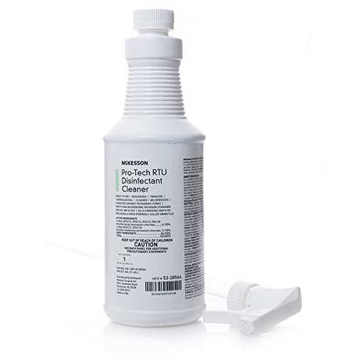 McKesson Pro-Tech Surface Disinfectant Cleaner, Ready to Use - Floral Scent, Trigger Spray Bottle, 32 oz, 1 Count, 1 Pack - size: 1 Ounce (Pack of 1)