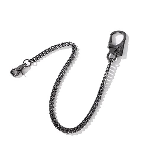 Ahiller Heavy Duty Key Wallet Chains for Men Biker - color: Gunmetal-qk-1p