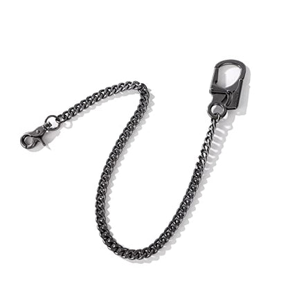 Ahiller Heavy Duty Key Wallet Chains for Men Biker - color: Gunmetal-qk-1p