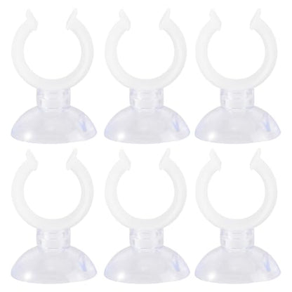 6 Pack Candle Holder Clamps Window Candle Suction Cups Clamp for Christmas New Year Valentines Day Celebration (20mm)