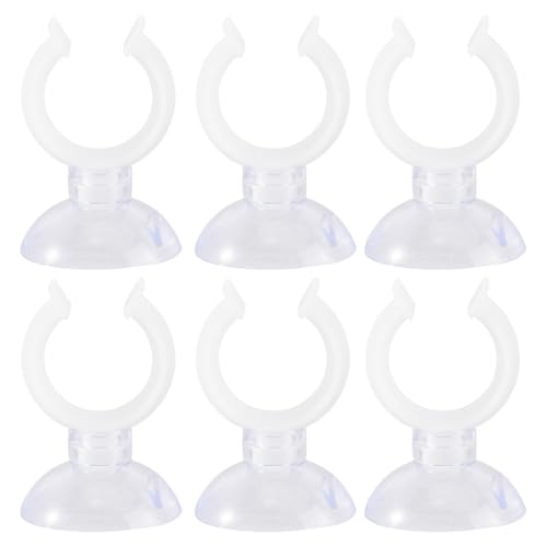 6 Pack Candle Holder Clamps Window Candle Suction Cups Clamp for Christmas New Year Valentines Day Celebration (20mm)