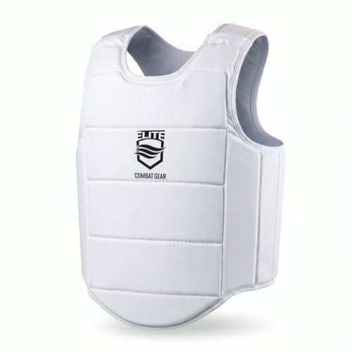 Karate Chest Guard for Kids & Adults. Martial Arts Body Protector. - size: Medium