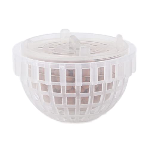Aquarium Moss Ball Holder Submerged Plastic Fish Tank Moss Minerals Ball Holder for Shrimps to Hide and Breed Transparent Plastic Material Size 5x3.5cm