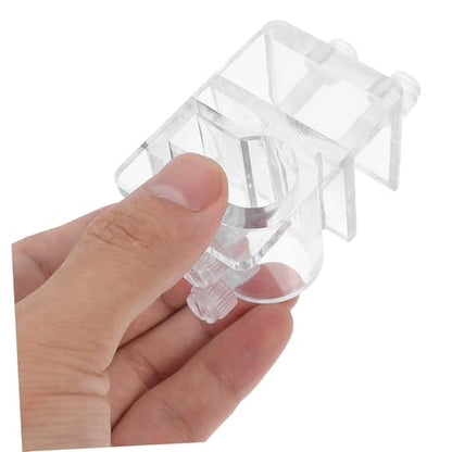 Kisangel Adjustable Aquarium Water Pipe Clamp Sturdy Acrylic Hose Clip Bracket for Fish Tank Easy Installation Water Hose Holder No Drill Design