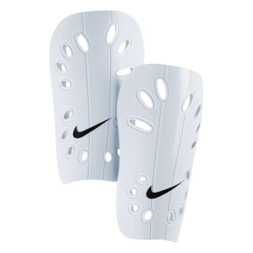Nike J Soccer Shin Guards - color: White/Black, size: Large