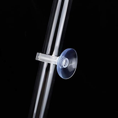 Pissente Aquarium Feeding Tube Kit, Acrylic Transparent Aquarium Fish Shrimp Feeder Fish Feeding Tube with Tray Set for Fish Aquarium Shrimp Tropical Fish Feeding (Tube - size: Tube length 40cm