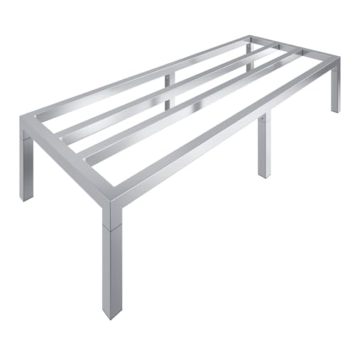 60" Long x 24" Wide | Height: 12" Off The Floor Aluminum Dunnage Rack | Storage in Restaurant, Kitchens and Garages and More! - size: 60" Long x 24" Wide | Height: 12" Off The Floor