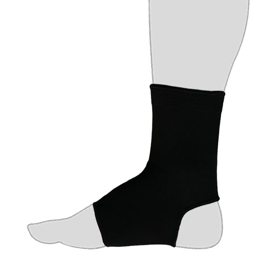 Sustain Ankle Supports, Open Heel, Black, L - color: Black, size: Large