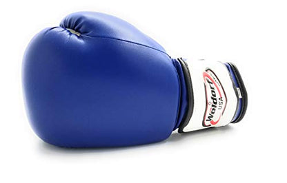 Boxing Gloves Kickboxing Blue in Vinyl, Kickboxing, Grappling, Sparring Gloves, Fighting Gloves, Muay Thai Training Gloves, Punching Gloves 6oz