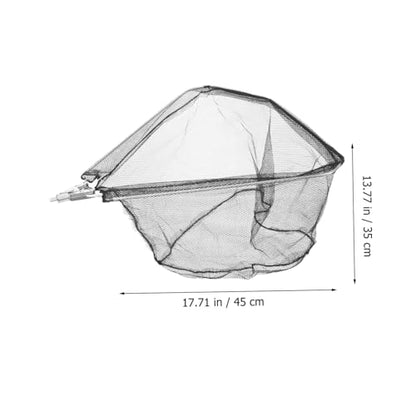 UPKOCH Detachable Triangle Fishing Net Head Stainless Steel Frame Portable Large Capacity Catching Basket Practical Replacement Mesh for Fish Lightweight and Strong Design
