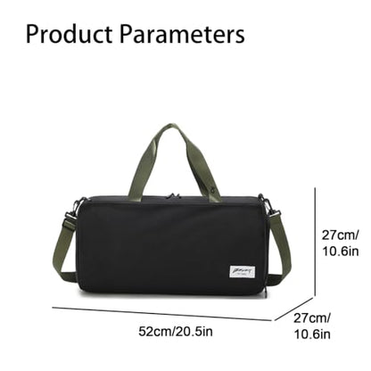BESMART Gym Bags for Men with Side Pocket,38L Large Sports Gym Duffle Bag - color: Black