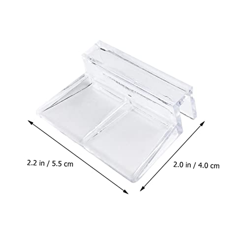 BESPORTBLE 10pcs Acrylic Support Bracket for Fish Tanks Holder for Glass for Aquariums Turtle Tanks and More Stable Design for Use