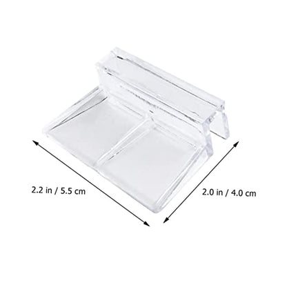 BESPORTBLE 10pcs Acrylic Support Bracket for Fish Tanks Holder for Glass for Aquariums Turtle Tanks and More Stable Design for Use