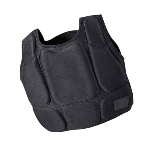 Martial Arts Chest Guard Heavy Duty Foam Padding Body Protector Fit for Adult Sparring Shock Absorbing Karate Taekwondo Gear Adjustable Straps Ventilated Polyester - size: Large