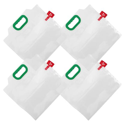 Beaupretty Reusable Oxygenated Fish Transport Bags 4pcs Leak-proof Plastic Fish Holding Bags 30x30x45cm Handles and Aquaculture Shipping