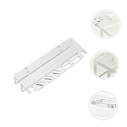TOYANDONA Acrylic Fish Tank Tool Holder Seven Storage Organizer for Aquarium Cleaning Tools Maintenance Stand for Easy Access and Installation