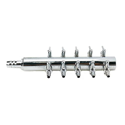Aquarium 10 Way Inline Manifold Air Flow Pump Tubing Splitter Lever Control Valve - size: 10 Ways