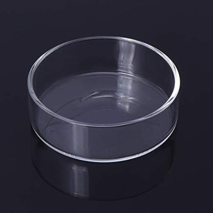 Shrimp Feeders Dish Glass Feeding Tray Aquarium Fish Tanks Reptiles Round Food Bowl 3.9in 3.5in 2.6in Aquariums Tool Aquariums Dish