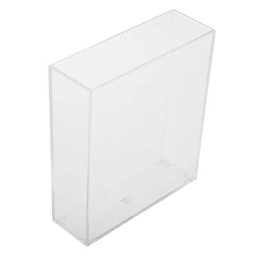 Yardwe Portable Clear Fish Viewing Box Small Acrylic Desktop Aquarium Betta Tank Breeding Container for Shrimp and Fish Observation