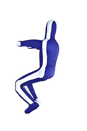 MMA Sports Brazilian JIU Jitsu Grappling Submission Throwing Dummy Punching Heavy Bag Kick Boxing Dummies UNFILLED - color: Blue-2, size: 5ft, style: Sitting
