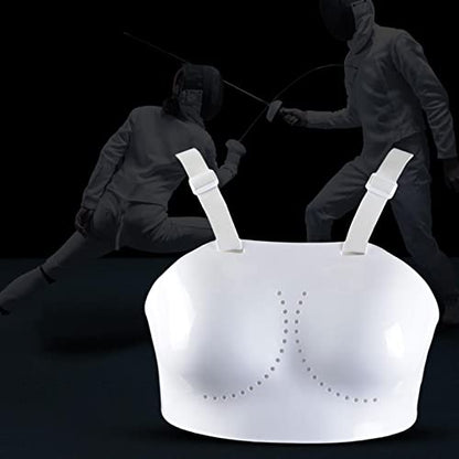 Colaxi Breast Protector Adults Kids Fencing Guard for Rugby Football Boxing Muay Thai - size: Women M 90-94cm