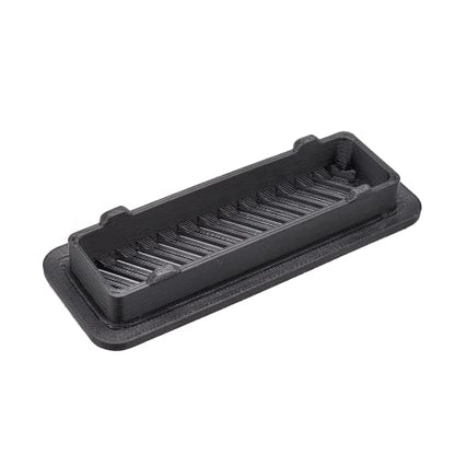 Vented Feeding Hole Cover for Fluval Flex 9G & 15G Aquariums (Fluval Flex 9G, Black)