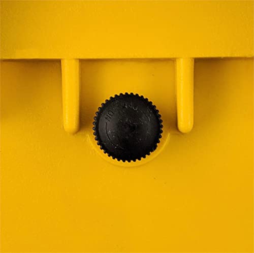 Weatherproof Equipment Case, made of Polypropylene Plastic, Black with Foam Insert (16.5" X 13" X 7" (L x W x H) YELLOW) - size: 16.5" X 13" X 7" (L x W x H) (YELLOW)