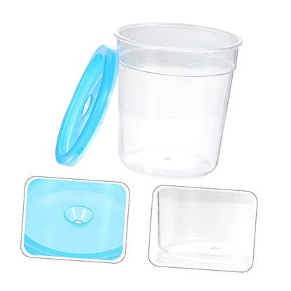 1Pc Mini Reptile Feeding Box Transparent Cup for Turtles Betta Fish Jellyfish for Spiders Pets Practical Design with Breathing for Transporting