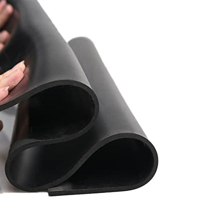 1pcs Black Rubber Sheet, 1/2/3/4/5mm Thick 500x500mm Chemical Resistance High Temperature Oil Rubber Plate Mat(500x500x5mm) - size: 500x500x5mm