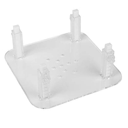 Marine Tank Protein Skimmer Stand, Acrylic Adjustable Height, Protein Skimmer Lifter Elevating Rack, Heightening Pad Accessory, Acrylic Construction, Fits Multiple Sizes, Reduces Resonance Noise, Desi