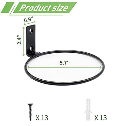 6 Pack 6 Inch Wall Flower Pot Holder Ring Plant Hanger, Metal Planter Hooks Wall Mounted Bracket Heavy Duty for Outdoor Indoor - size: 6 inch-6 Pack