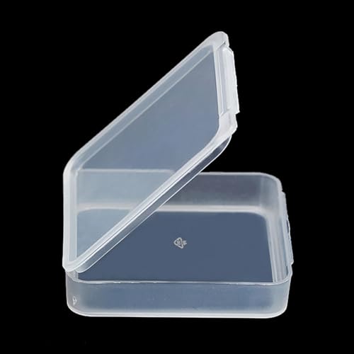 Square Clear Craft Supply Case (2.13 x 2.13 x 0.47 Inches), 12 Pack Plastic Storage Containers with Lids, Square Bead Organizers for Beads, Earplugs, Pins, Small Items etc - size: 2.13 x 2.13 x 0.47 Inch