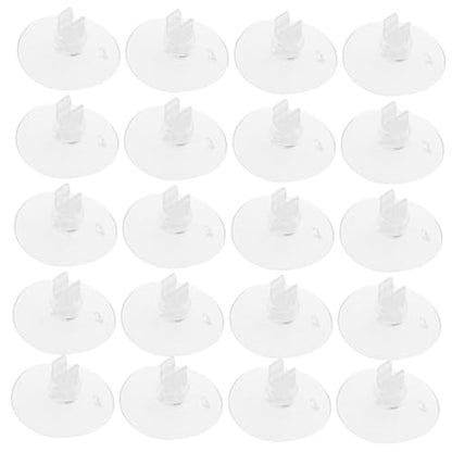 BESPORTBLE 20pcs Fish Tank Suction Cup Clamp Holder Airline Tubing Clips Standard Aquarium Tubing Holder Soft Sucker for Aquarium Pipe