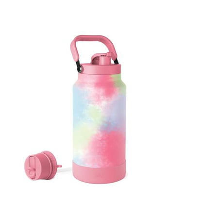 Simple Modern Water Bottle Jug | Straw & Chug Lid | 64oz, Tie Dye - color: -Kaleidoscope, size: 64 Ounces