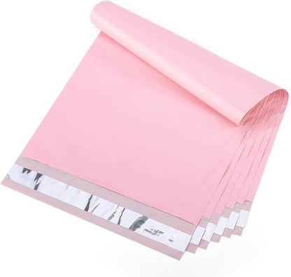 Metronic Poly Mailers 10X13 100 Pack, Strong Adhesive Shipping Envelopes for Clothing, Medium Shipping Bags for Small Businesses, Waterproof Mailers Poly Bags, Packages Bags Light Pink - size: 10x13 100PC