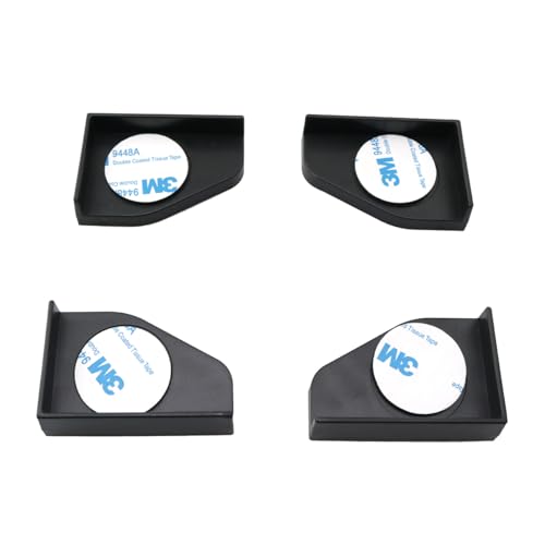 ZYAMY 4PCS Fish Tank Corner Protectors Aquarium Glass Plastic Corner Covers Shockproof Anti Slip Pads Furniture Protection Devices for Home Decoration Black
