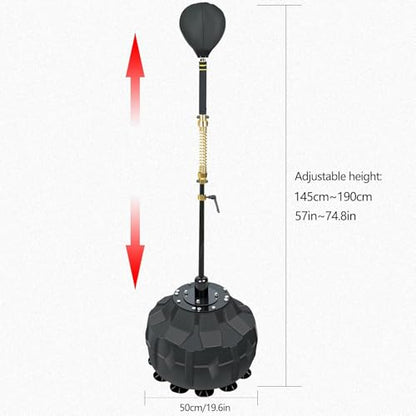 INNOLIFE Boxing Fast Respond Speed Bar Heavy Duty Punching Equipment | Adjustable Height from 57"~74.8" Boxing Skills Training Free Standing