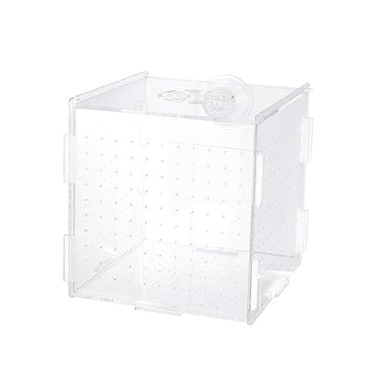 FRCOLOR Modern Fish Tank Isolation Box Clear Aquarium Breeding Box Suction Cup Ideal for Guppies and Betta