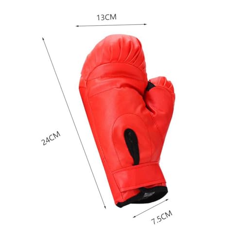 Colaxi 2 Pair Boxing Gloves PU Leather Hand Guard Punch Mitts Punching Gloves Sparring Gloves for Workout Sanda Grappling MMA Karate - size: Kids