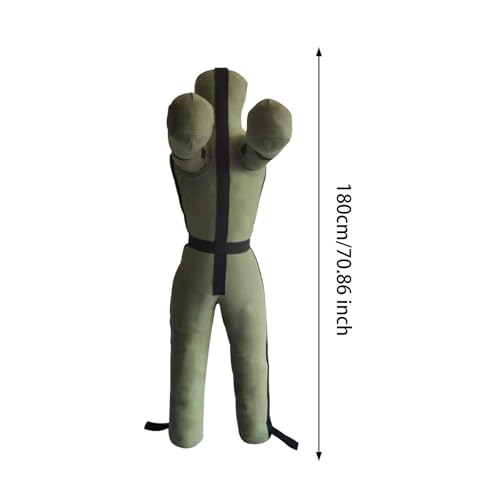 MMA Grappling Dummy Unfilled Training Bag for Judo and Karate, 180cm Green