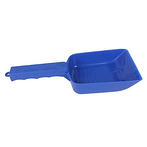 Toyvian Aquarium Sand Shovel Tool for Cleaning Fish Tank Blue Practical Design with Slats for Efficient Waste Removal and Substrate Filtering Essential Aquascaping Equipment