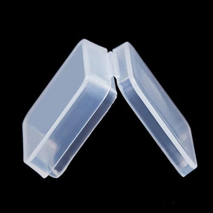 12 Pack Clear Square Plastic Beads Storage Containers Box (1.06 x 1.06 x 0.39 Inch), Square Bead Organizers for Small items, Crafts, Beads, Coins, Jewelry and Business Cards - size: 1.06 x 1.06 x 0.39 Inch