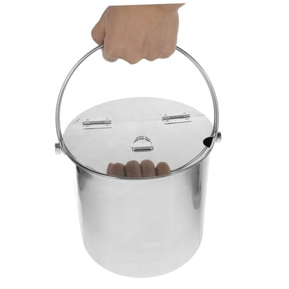 Portable Insulated Ice Bucket with Lid Multi-Function Wine Cooler for Parties and Outdoor Events Capacity Stainless Steel Drink Container
