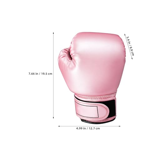 Garneck Kids Boxing Gloves: Toddler Punching Training Gloves for Boys Girls Ages 3-8 Pu Leather Sparring Mitts for Kickboxing Muay Thai MMA & Heavy Bag, Pink