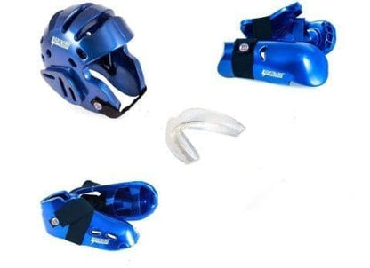 Proforce 6 piece Karate Sparring Gear Set Combo - color: blue, size: adult XL