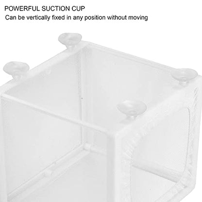 Aquarium Fish Breeder Box Isolation Box Breeder Hatchery Incubator with Suction Cup Fish Hatching Cage for Baby Fishes Shrimp Clownfish Guppy(S)