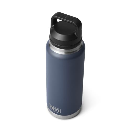 YETI Rambler 36 oz Bottle, Vacuum Insulated, Leakproof, Stainless Steel with Chug Cap - color: Navy