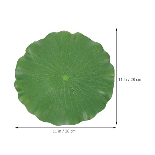 10pcs Artificial Lotus Leaves Aquarium Floating Decor, Realistic 10cm-28cm Simulation Water Pond Plant for Fish Tank and Home Garden Display